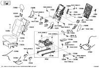 710760E272C2-Cover, rear seat cushion, lh (for separate type)