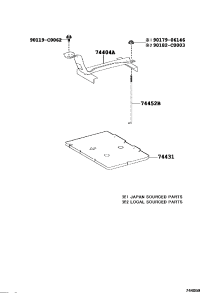 744520E020-BOLT, BATTERY CLAMP
