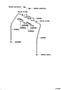 6295536020-RETAINER, QUARTER VENT LOUVER, LH
