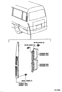 6290536030-LOUVER, QUATER VENTILATION, RH