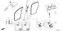 72315TZ5A01-SEAL,FR DOOR OPEN