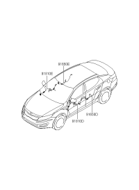 916014M020-WIRING ASSY-FR DR(DRIVER)