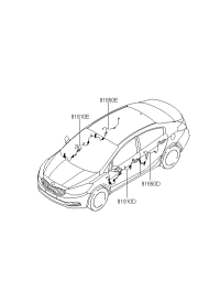 91600B5141-WIRING ASSY-FR DR(DRIVER)