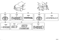 7540302020-EMBLEM, LUGGAGE COMPARTMENT DOOR