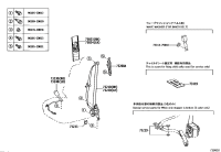 7302402070B0-PLATE SUB-ASSY, FRONT SHOULDER BELT ANCHOR, LH
