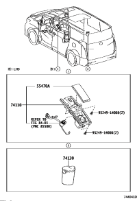 7411058280-RECEPTACLE ASSY, INSTRUMENT PANEL ASH