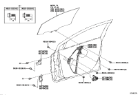 6980102440-REGULATOR SUB-ASSY, FRONT DOOR WINDOW, RH