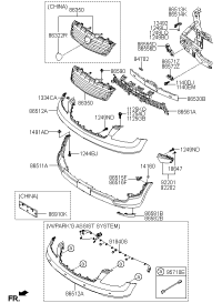 863502J030-GRILLE ASSY-RADIATOR