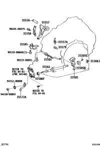 3557233040-LEVER, TRANSMISSION CONTROL SHAFT
