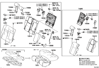 720570R040C0-LEVER SUB-ASSY, REAR SEAT LOCK CONTROL, RH