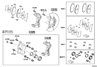 0447806340-CYLINDER KIT, DISC BRAKE, FRONT