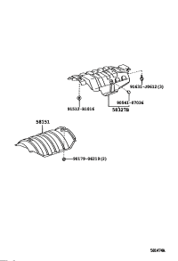 5815233040-INSULATOR, FRONT FLOOR HEAT, NO.1