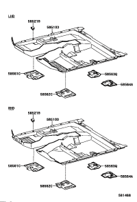 5852133040-HOOK, FLOOR CARPET