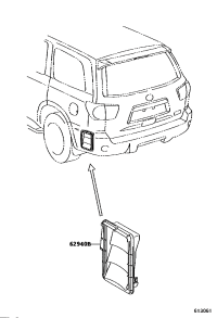 62940AA012-DUCT ASSY QUARTER VENT LH
