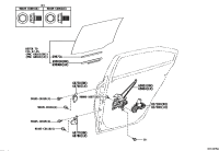 698030A040-REGULATOR SUB-ASSY, REAR DOOR WINDOW, RH