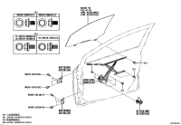 698010A050-REGULATOR SUB-ASSY, FRONT DOOR WINDOW, RH
