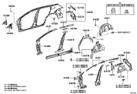 617080A030-Reinforce sub-assy, seat belt anchor, rh