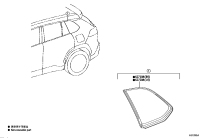 627100A080-WINDOW ASSY, QUARTER, RH