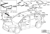 632030A060-HOUSING SUB-ASSY, SLIDING ROOF