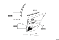 676300Z250C1-BOARD SUB-ASSY, REAR DOOR TRIM, RH