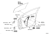 6980102433-REGULATOR SUB-ASSY, FRONT DOOR WINDOW, RH