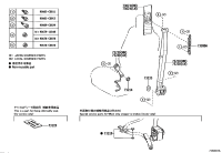 73230F4080C0-BELT ASSY, FR SEAT