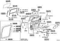 9054112013-Cushion, door panel, rear