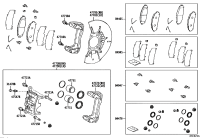 0446502560-PAD KIT, DISC BRAKE, FRONT