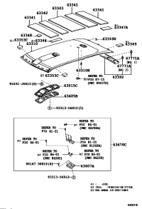 6331060541B0-HEADLINING ROOF