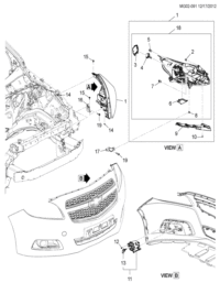 22986201-Head lamp (with turn signal lamp) (including 9-10,18)
