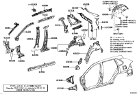 614020R040-PANEL SUB-ASSY, ROCKER, OUTER LH