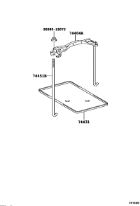 7440404050-CLAMP SUB-ASSY, BATTERY