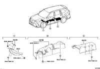 583270E090-INSULATOR, MAIN MUFFLER HEAT