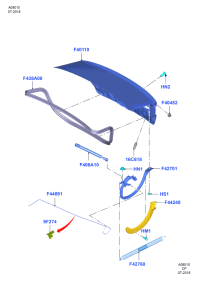 GR2BF42760AD-SPRING-RETURN,REAR BRAKE SHOE