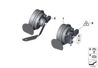 61337293827-HORN 12V 400/500HZ 72W