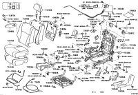 710780E061E1-Cover, rear seat back, lh (for separate type)