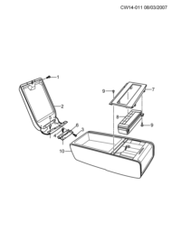 93734675-Panel, rr seat