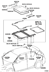 6320076010B0-HOUSING ASSY, SUN ROOF