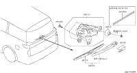 287801FA0A-ARM ASSY-REAR WINDOW WIPER