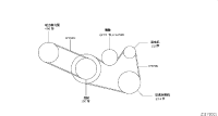 11920CA000-BELT-FAN & ALTERNATOR