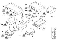 61356916054-Control unit rear view mirror memory