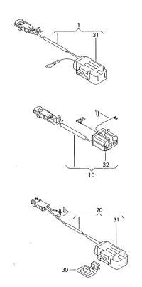 5JD971584-Harness, for steering wheel air bag