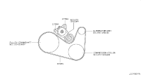 117203WS0B-BELT-FAN & ALTERNATOR