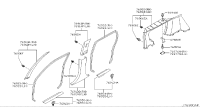 769128H301-GARNISH ASSY-FRONT PILLAR,LH