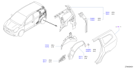 766D1CJ035-Pillar-rear, inner lh