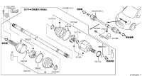 391001HM0A-SHAFT ASSY-FRON
