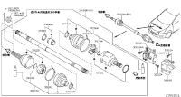 391003DD1A-SHAFT ASSY-FRON