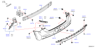 850222GU0H-BAR, REAR BUMPER
