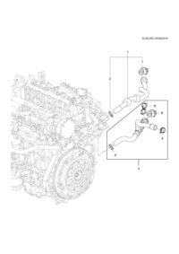 26245451-Hose, heater inlet (incl 2-3)