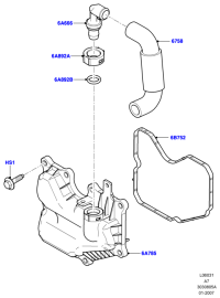 4M5G6758FA-INLET,WATER PUMP